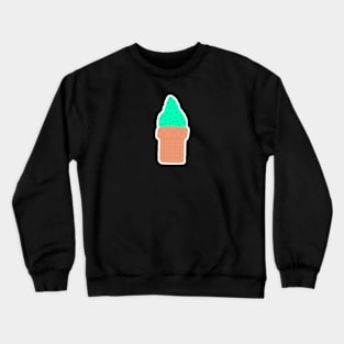 Mint Chip Ice Cream Cone Crewneck Sweatshirt